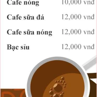 Thực đơn- Púm Cafe - Phan Huy Ích