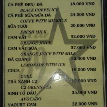 Thực đơn- 39 Cafe