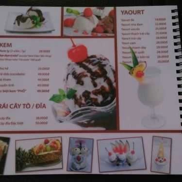 Thực đơn- Paradise - Cafe Sân Vườn