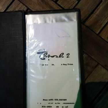 Thực đơn- Thịnh 2 Cafe