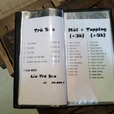 Thực đơn- Thịnh 2 Cafe