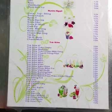 Thực đơn- 365 - Cafe & Trà Sữa Mang Đi