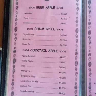 Tổng hợp- Apple Cafe - Thống Nhất