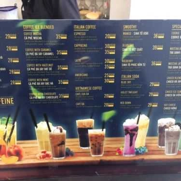 Thực đơn- Caffeine Coffee