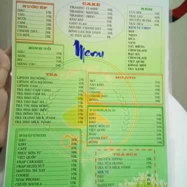 Thực đơn- Cafe Đồng - Cake & Tea