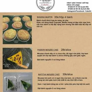 Thực đơn- Shop online Cakelic - The Cake's Corner
