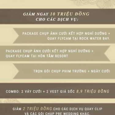 Thực đơn- Áo cưới Canary Wedding Studio