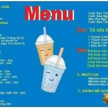 Thực đơn- Ăn vặt Cantine 3 Chấm - Trà Sữa & Bánh Mì Que