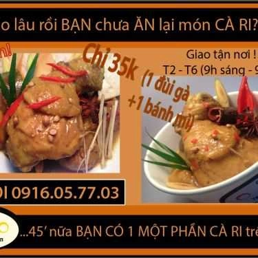 Thực đơn- Quán Cơm Cari Tâm Nguyễn - Sư Vạn Hạnh
