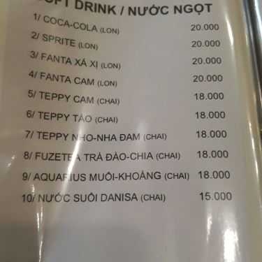 Thực đơn- Catali Coffee