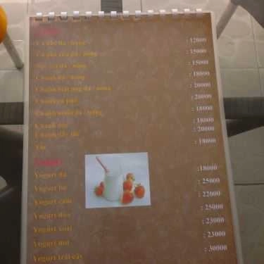 Thực đơn- Cây Dừa Cafe