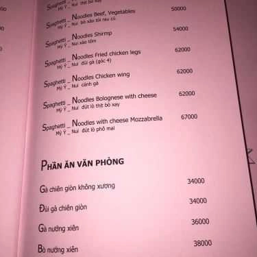 Thực đơn- Cetana Cafe