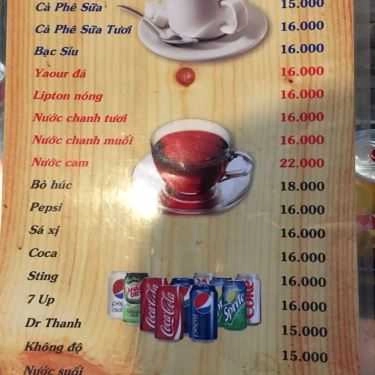 Thực đơn- FC Coffee - Vành Đai Trong