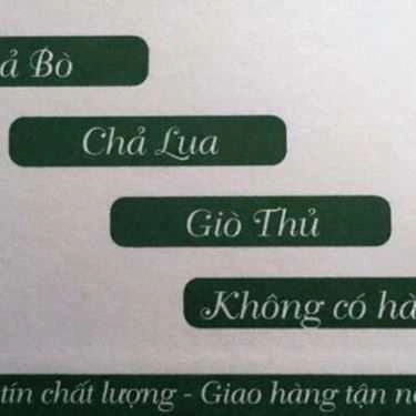 Thực đơn- Chả Bò Lâm Thắng - Shop Online