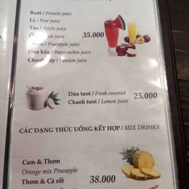 Thực đơn- The Chapel Coffee - Đường Số 1