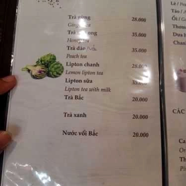 Thực đơn- The Chapel Coffee - Đường Số 1