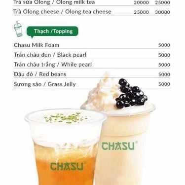 Thực đơn- Trà Sữa Chasu - Shop Online