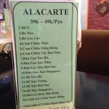 Thực đơn- Chất Coffee 175