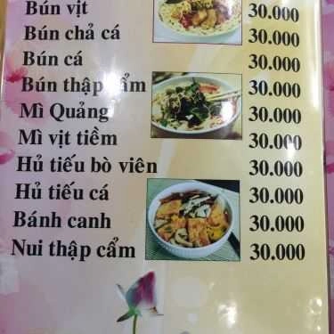 Thực đơn- Quán Ăn Chay Diệu Trúc