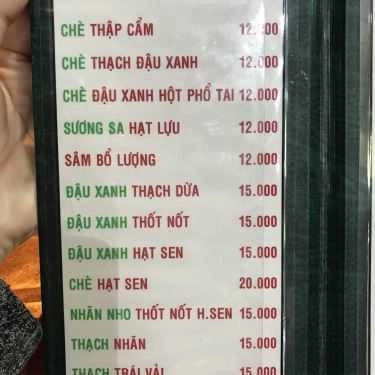 Thực đơn- Ăn vặt Chè Ba Cô Gái