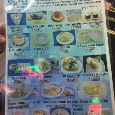 Thực đơn- Cafe Tuyết Nga 2 - Chè & Bánh