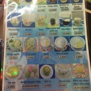 Thực đơn- Cafe Tuyết Nga 2 - Chè & Bánh