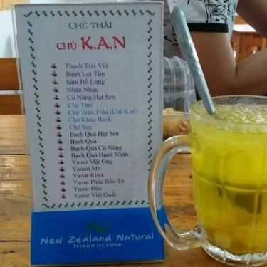 Thực đơn- Ăn vặt Chú K.A.N - Chè Thái