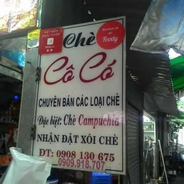 Thực đơn- Ăn vặt Chè Cô Có