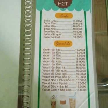 Thực đơn- Ăn vặt Chè H2T