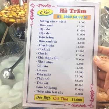 Thực đơn- Ăn vặt Chè Hà Trâm