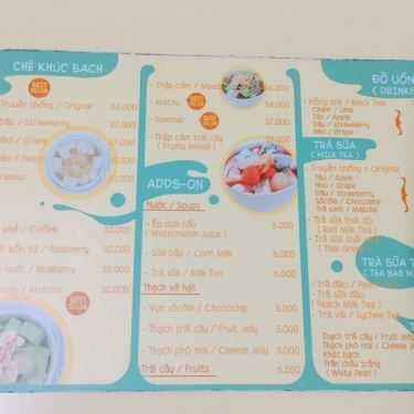 Thực đơn- Cafe Chè Khúc Bạch Đỗ Ngọc