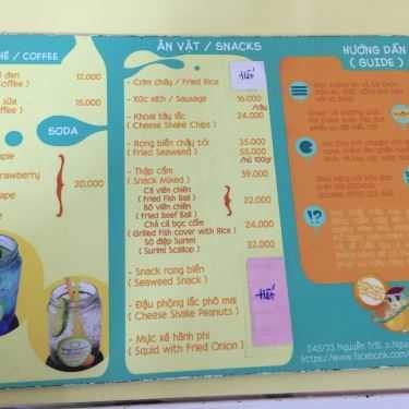 Thực đơn- Cafe Chè Khúc Bạch Đỗ Ngọc