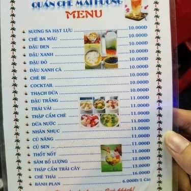 Thực đơn- Mai Hương - Chè & Ăn Vặt