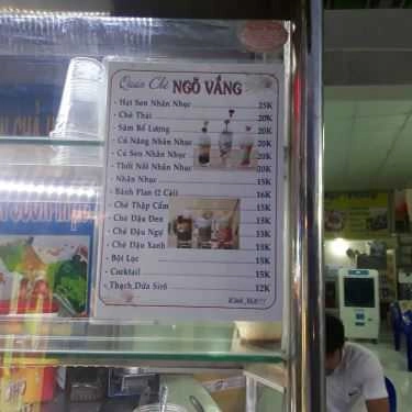 Thực đơn- Cafe Chè Ngõ Vắng