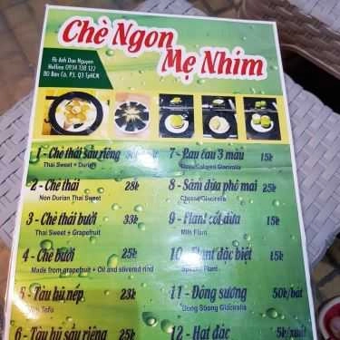 Thực đơn- Ăn vặt Chè Ngon Mẹ Nhím