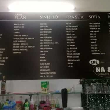 Thực đơn- Cafe Na & ỔI - Chè, Sâm Bổ Lượng & Trà Sữa