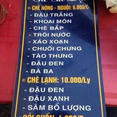 Thực đơn- Ăn vặt Chè Nóng