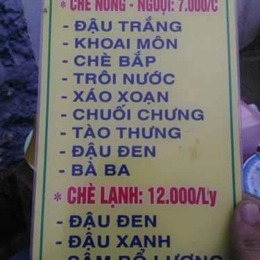 Thực đơn- Ăn vặt Chè Nóng