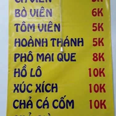 Thực đơn- Cafe Chè Quảng Đông - Ngô Tất Tố