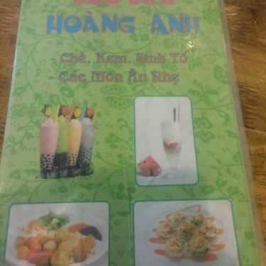 Thực đơn- Cafe Chè Sữa Hoàng Anh - Ăn Vặt