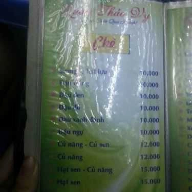 Thực đơn- Cafe Chè Thái Thảo Vy