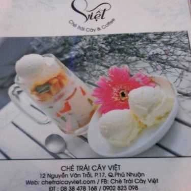 Thực đơn- Cafe Chè Trái Cây Việt - Có Giao Hàng