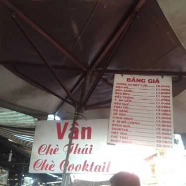 Thực đơn- Ăn vặt Chè Vân - Chợ Tân Định