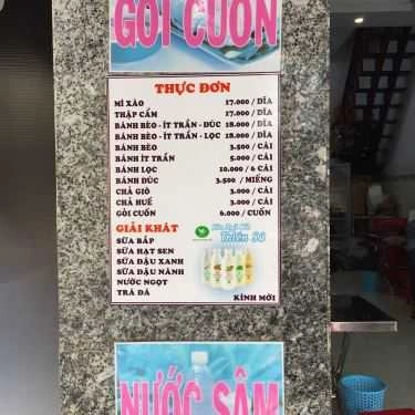 Thực đơn- Ăn vặt Bánh Bèo Số 2 - Thống Nhất
