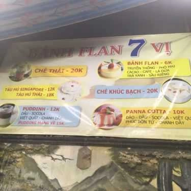 Thực đơn- Ăn vặt Bánh Flan 7 Vị - Xóm Chiếu