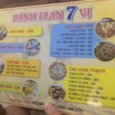 Thực đơn- Ăn vặt Bánh Flan 7 Vị - Xóm Chiếu