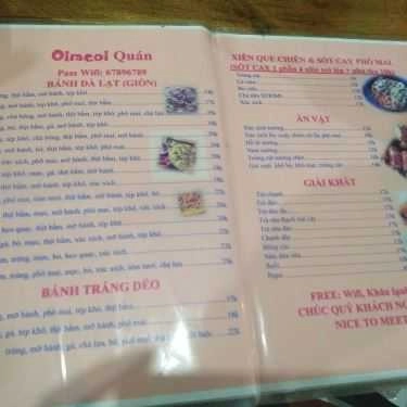 Thực đơn- Ăn vặt Bánh Tráng Nướng Đà Lạt NTP Bình Thạnh