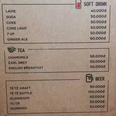 Thực đơn- Cafe Biker Shield Bistro