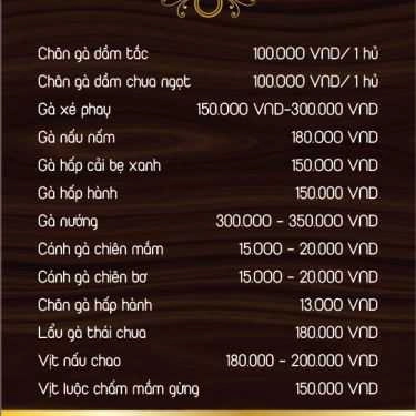 Thực đơn- Bin Bo Quán - Quán Nhậu Bình Dân