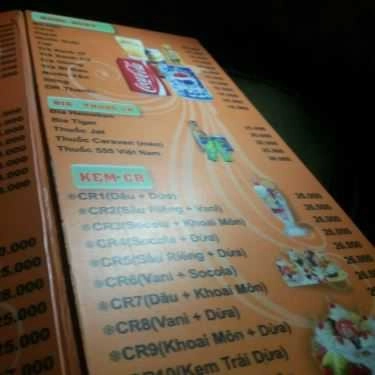 Thực đơn- Cà Rốt Coffee